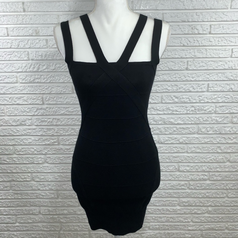 2B Bebe Bodycon Mini Dress (Black)